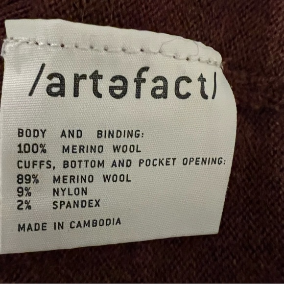 100% Merino Wool rust colored hoodie size xxl - Picture 5 of 7